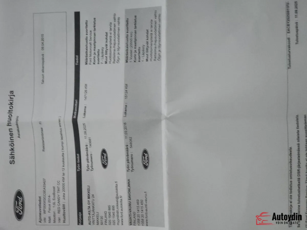 Highlights 2015 Ford  Focus Titanium for sale in Vaasa